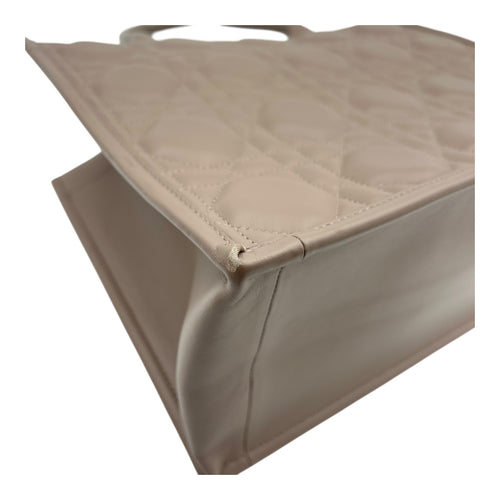 Book Tote Top Handle Bag Brown in Calfskin, Gold hardware