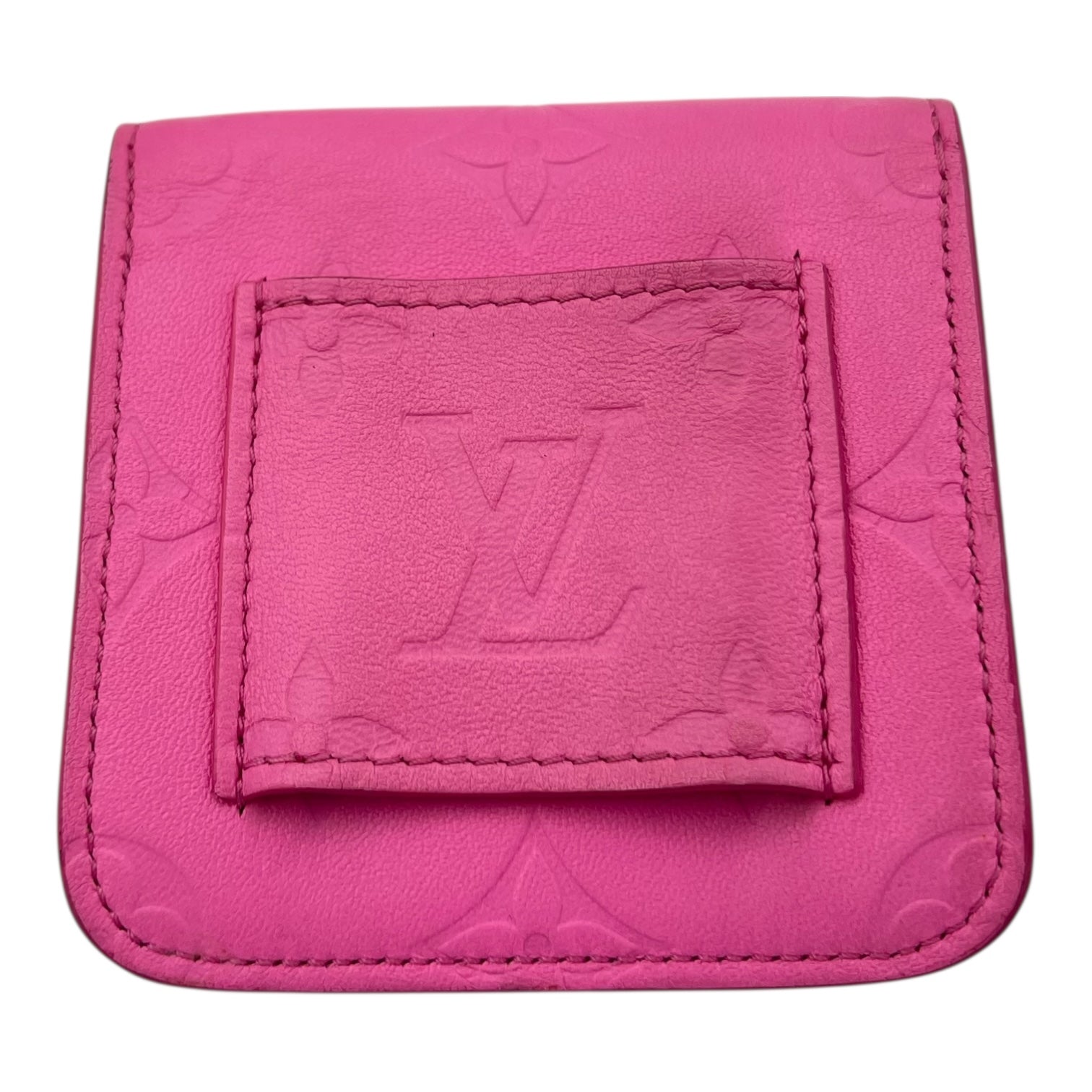 Utility Shoulder Bag Pink in Calfskin, Gold hardware