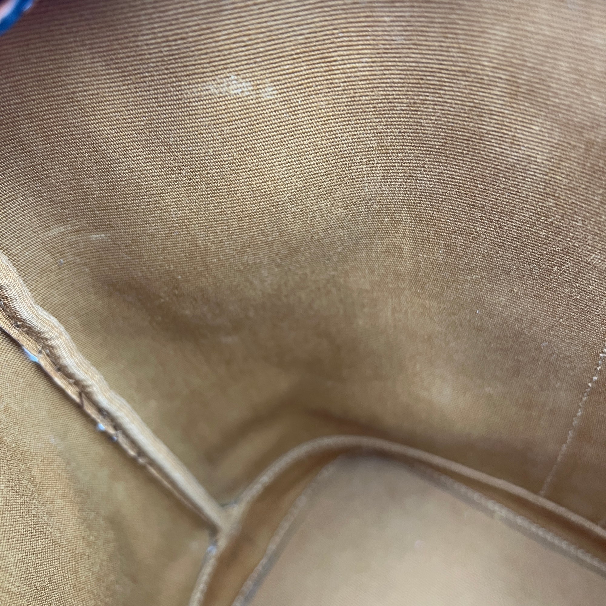 Triomphe Bucket Bag Brown in Coated Canvas, Gold hardware