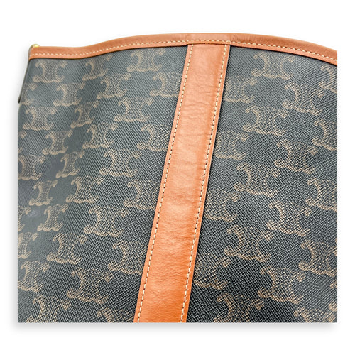 Triomphe Bucket Bag Brown in Coated Canvas, Gold hardware