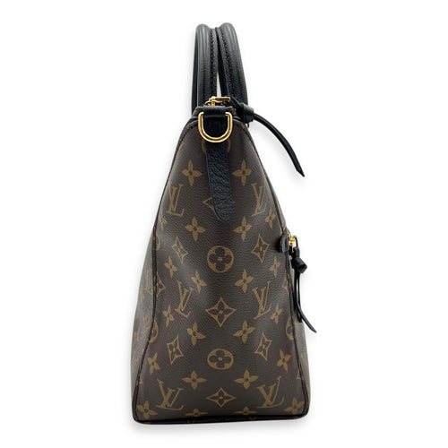 Macasar  Top Handle Bag Brown in Monogram Coated Canvas, Gold hardware