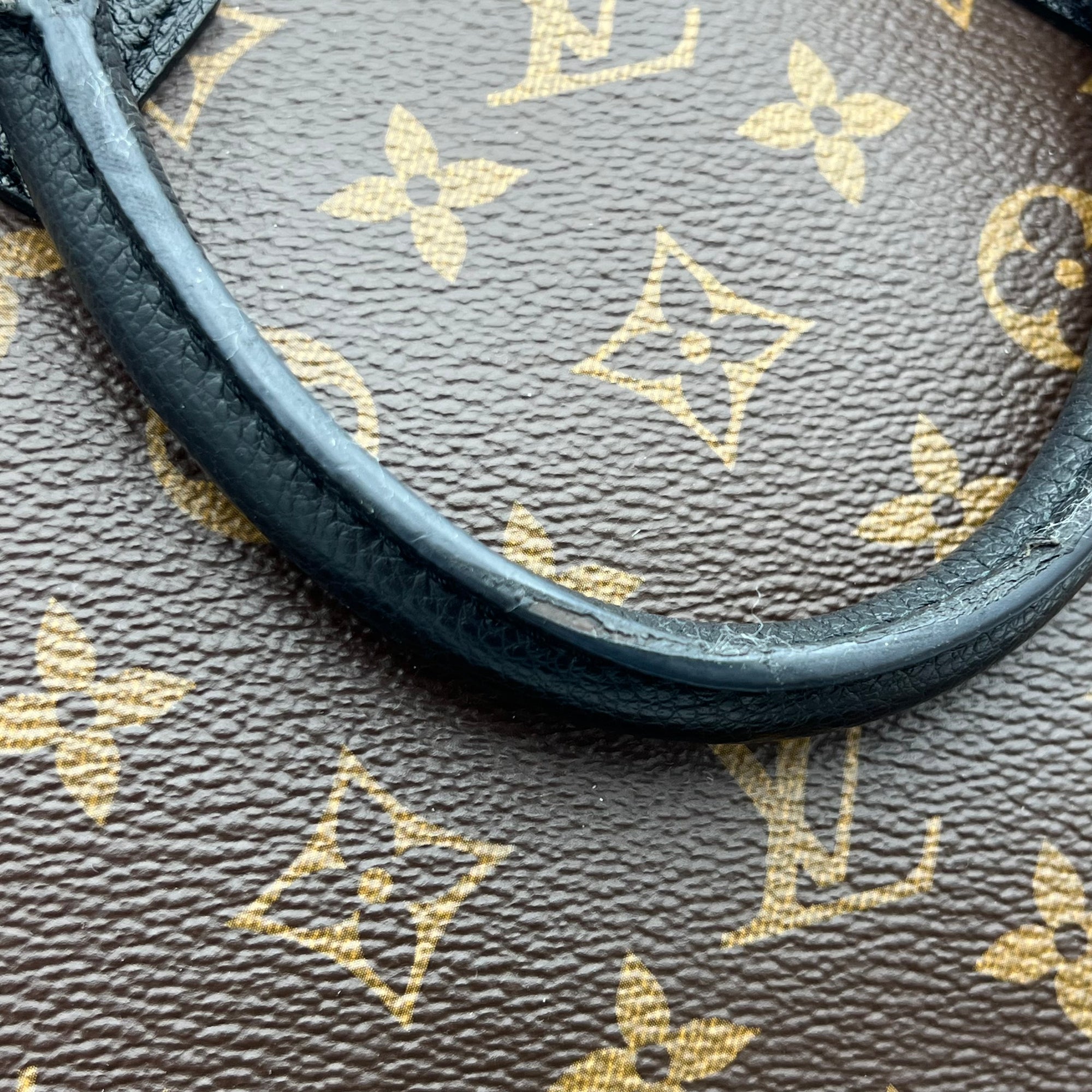 Macasar  Top Handle Bag Brown in Monogram Coated Canvas, Gold hardware