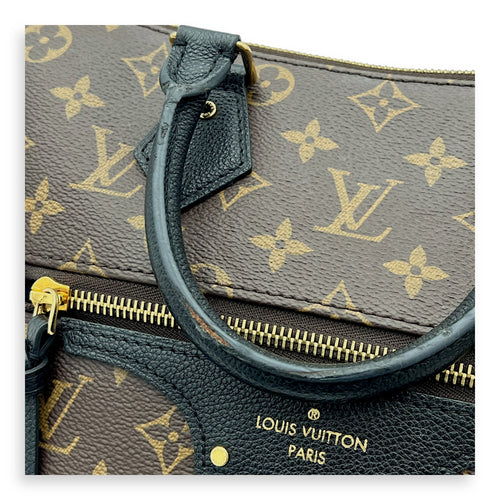 Macasar  Top Handle Bag Brown in Monogram Coated Canvas, Gold hardware