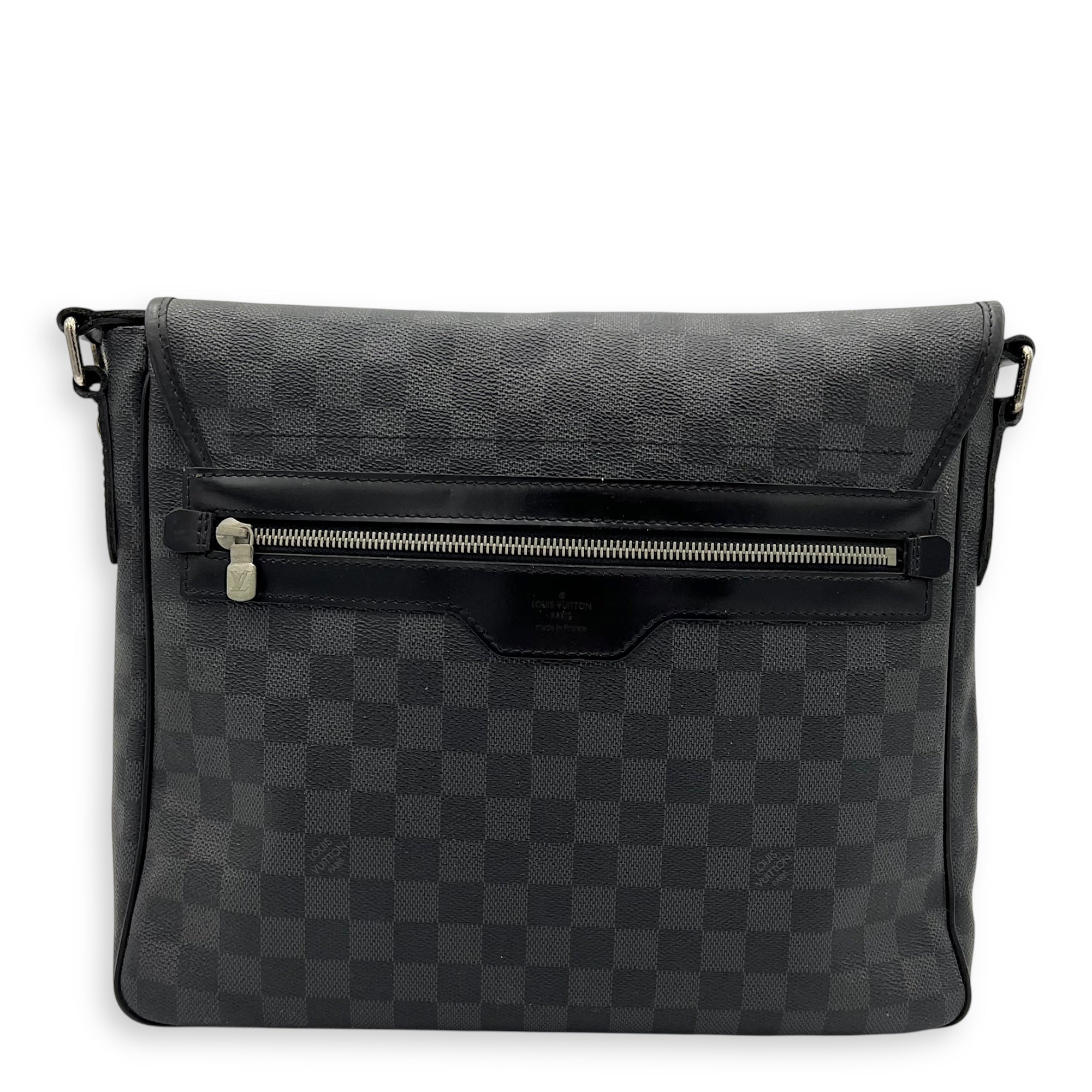 Daniel Crossbody Bag Graphite in Coated Canvas, Silver hardware
