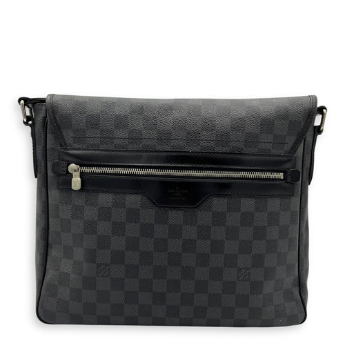 Daniel Crossbody Bag Graphite in Coated Canvas, Silver hardware