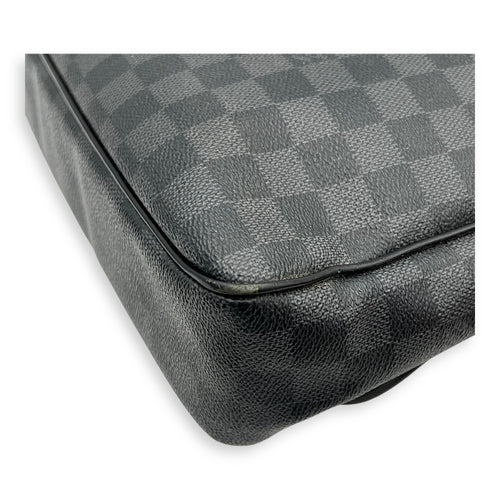 Daniel Crossbody Bag Graphite in Coated Canvas, Silver hardware