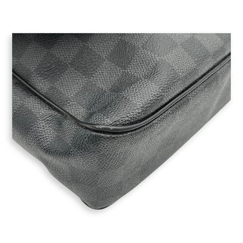 Daniel Crossbody Bag Graphite in Coated Canvas, Silver hardware