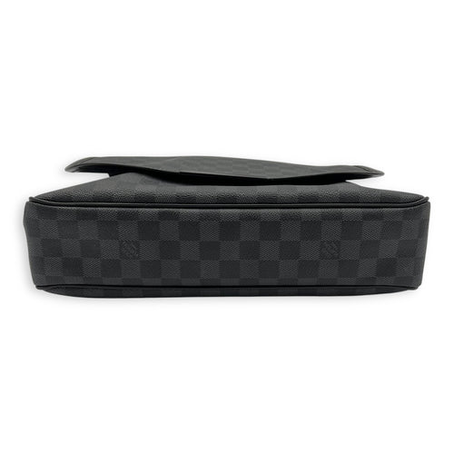 Daniel Crossbody Bag Graphite in Coated Canvas, Silver hardware