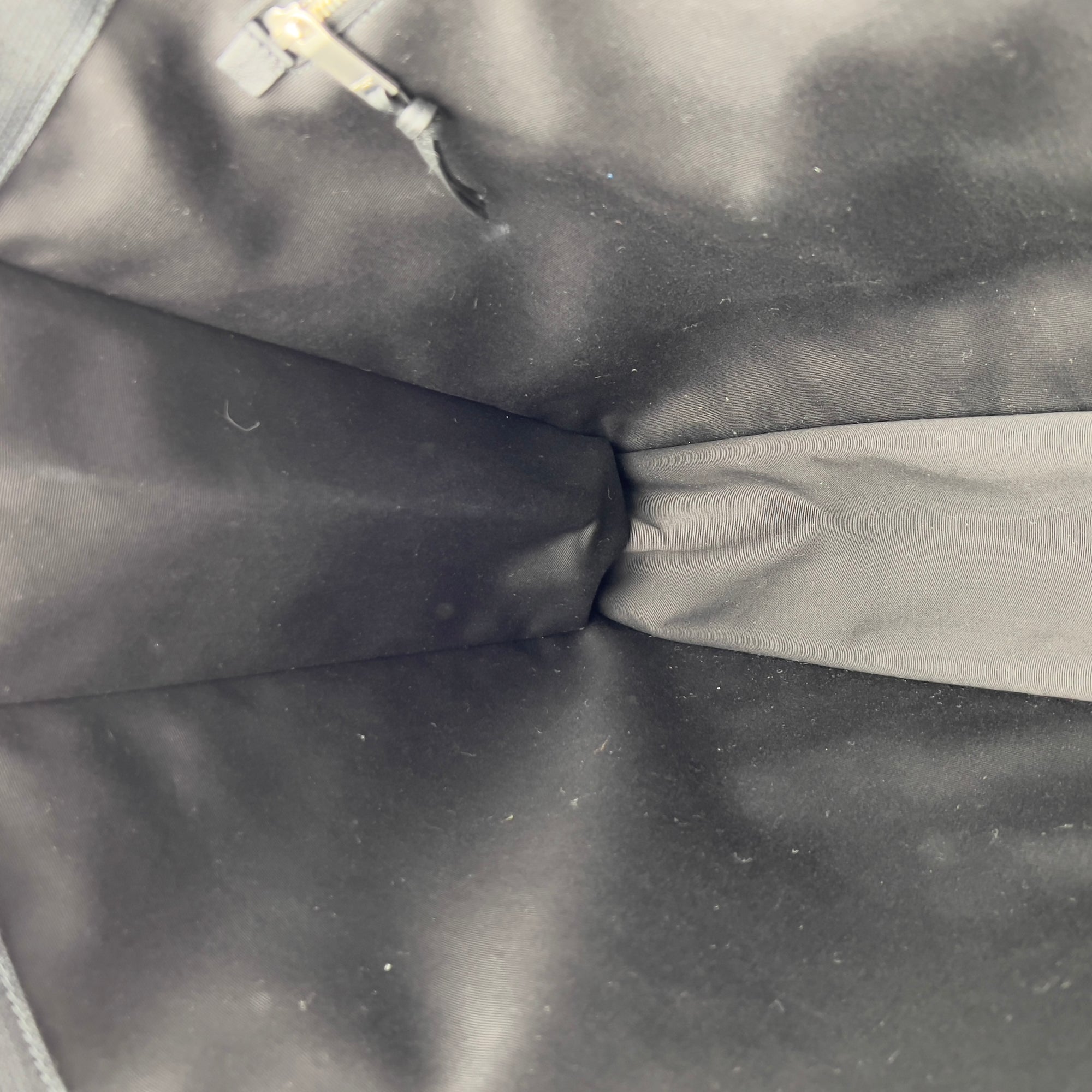 Hand Tote Tote Bag Black in Raffia and Canvas, Silver hardware