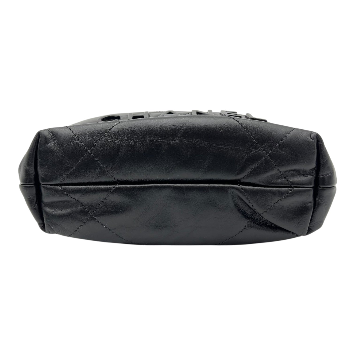 22 Tote Shoulder Bag Mini Black in Calfskin, Black hardware