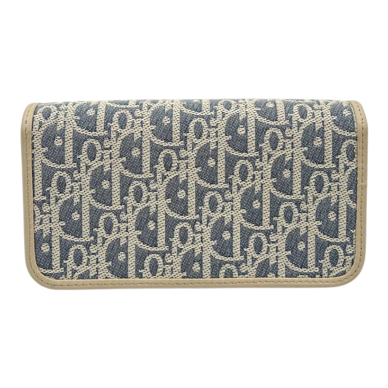 Miss Dior Shoulder Bag Blue in Jacquard, Gold hardware
