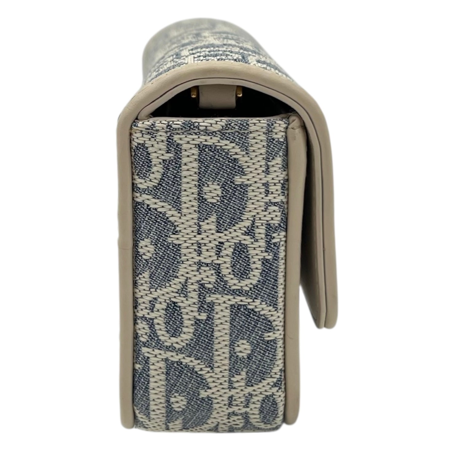 Miss Dior Shoulder Bag Blue in Jacquard, Gold hardware