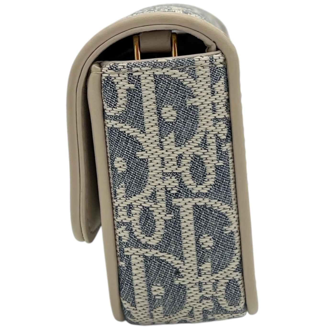 Miss Dior Shoulder Bag Blue in Jacquard, Gold hardware