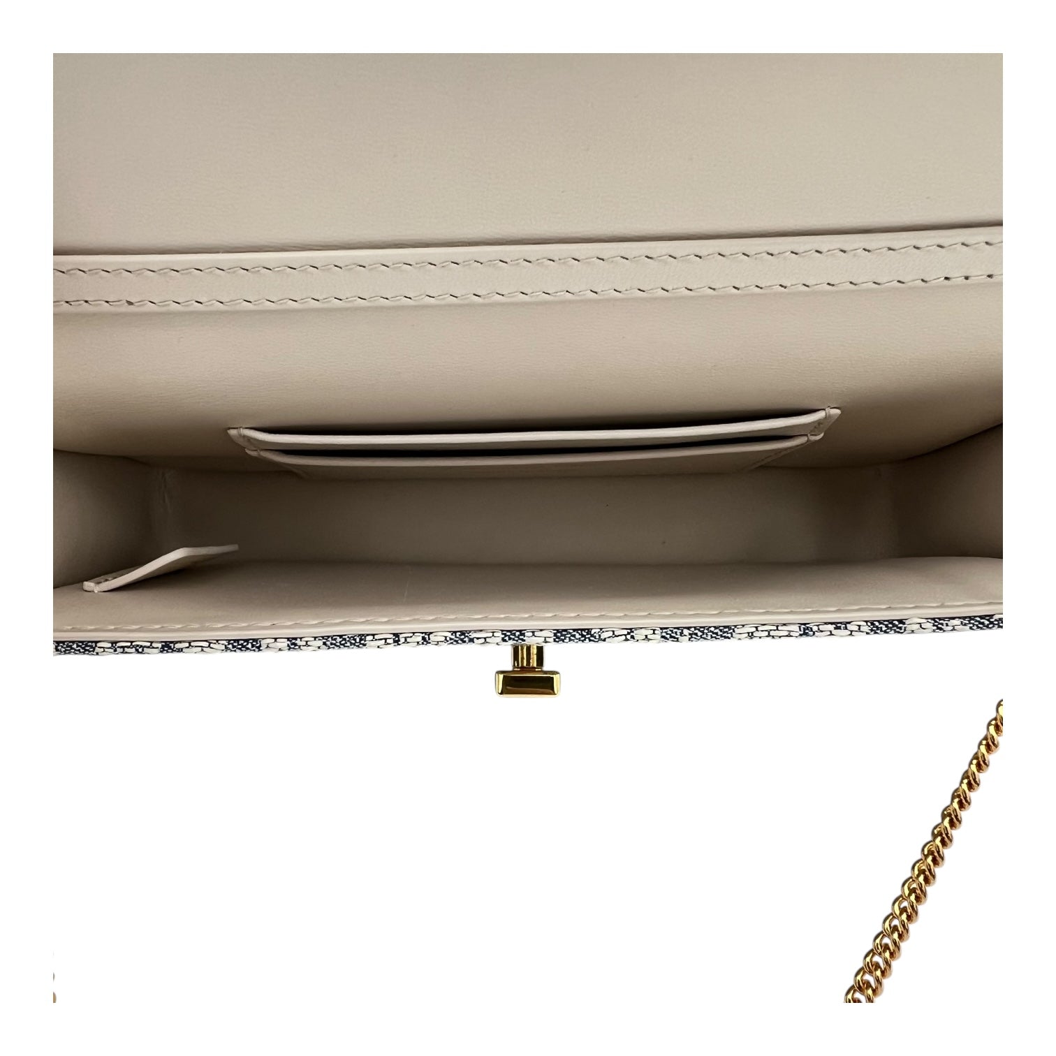 Miss Dior Shoulder Bag Blue in Jacquard, Gold hardware