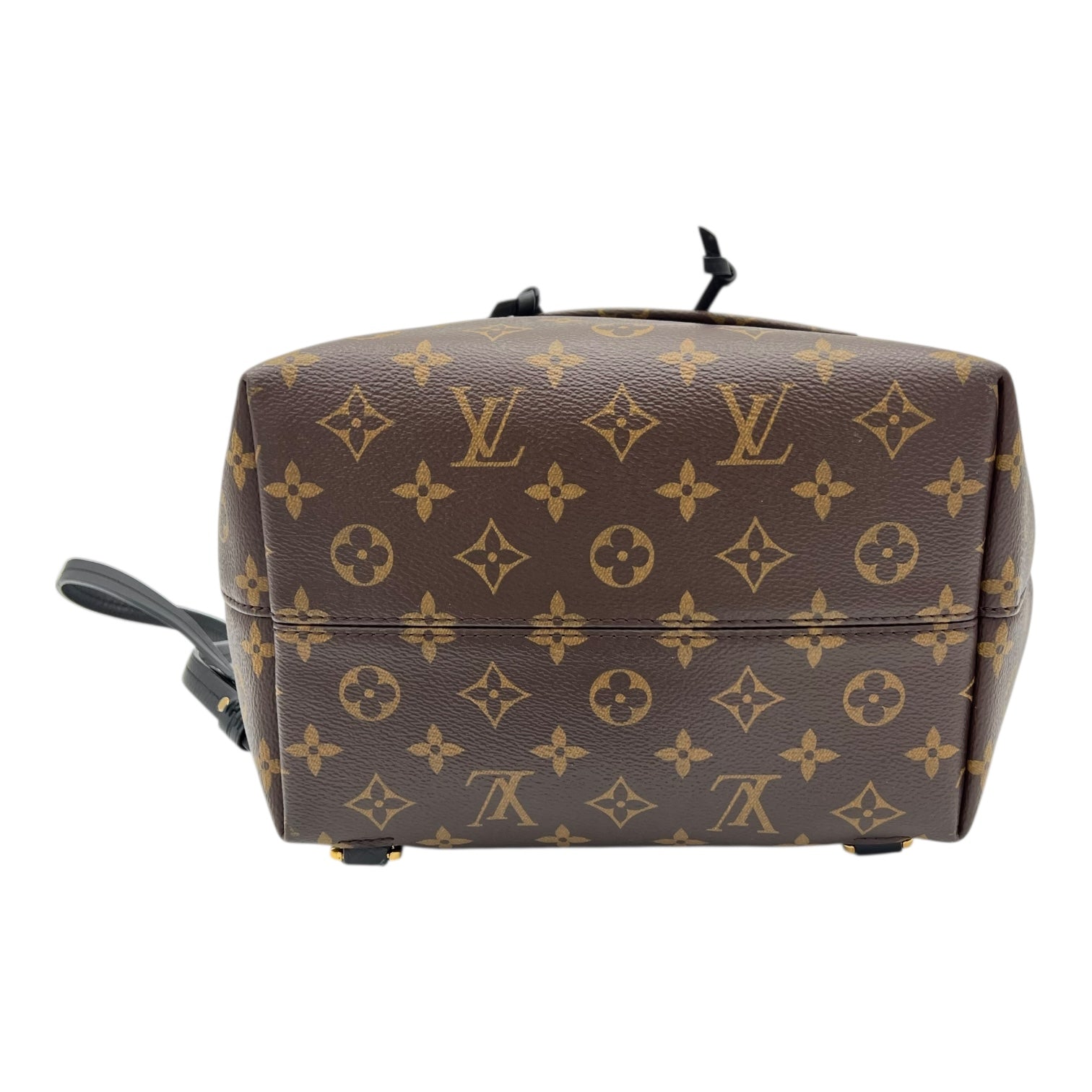 Montsouris Backpack Brown in Monogram Coated Canvas, Gold hardware
