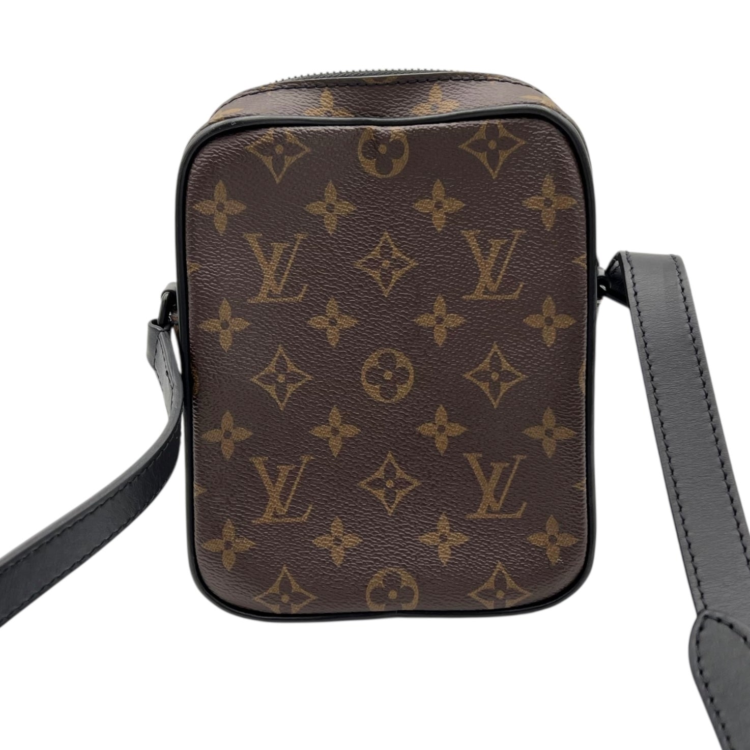 Christopher Wearable Wallet Brown in Monogram Coated Canvas, Black hardware