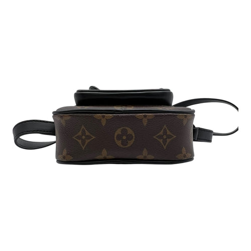 Christopher Wearable Wallet Brown in Monogram Coated Canvas, Black hardware