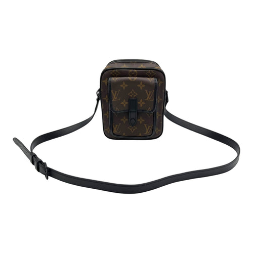 Christopher Wearable Wallet Brown in Monogram Coated Canvas, Black hardware