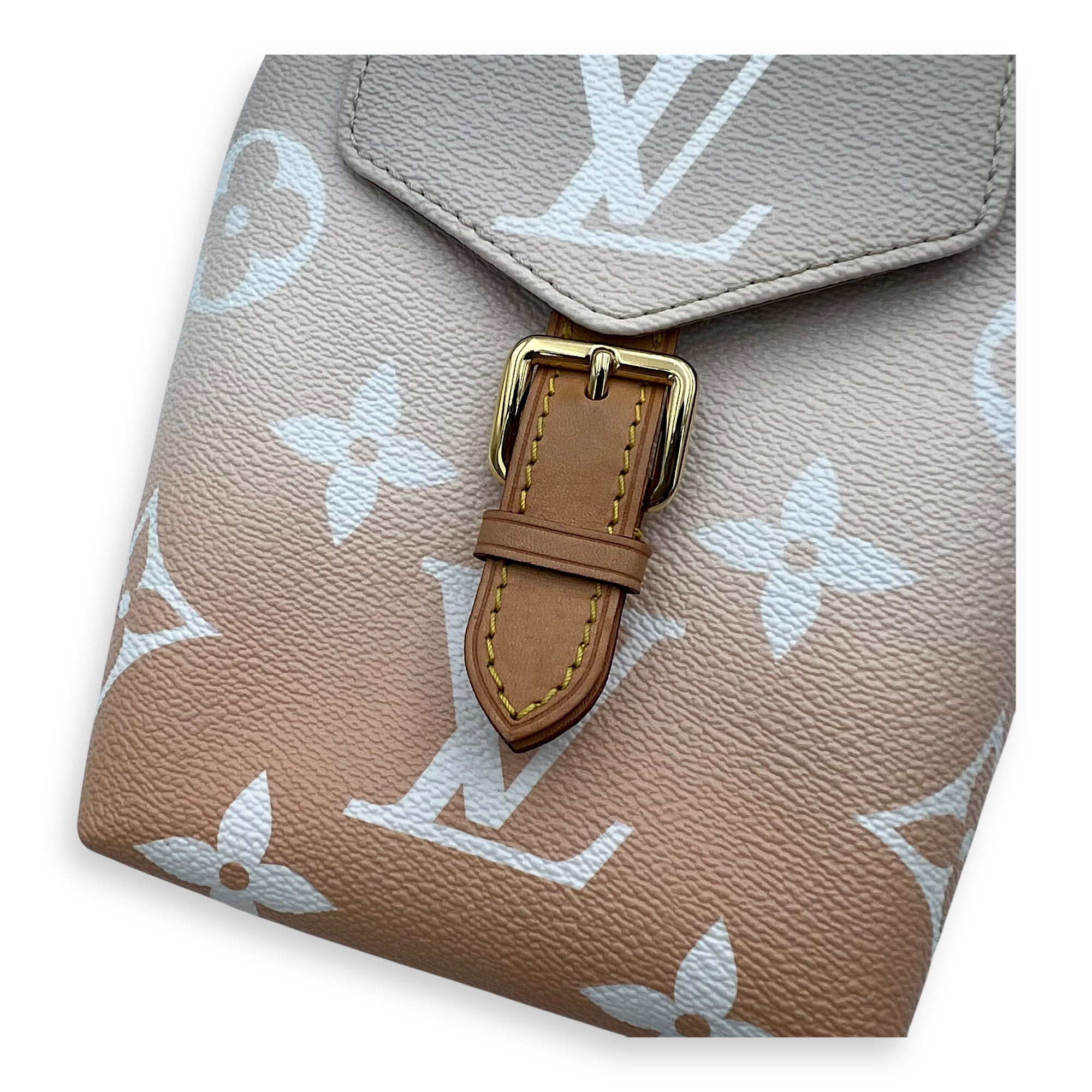 By The Pool Tiny Backpack Multi-colour in Monogram Coated Canvas, Gold hardware