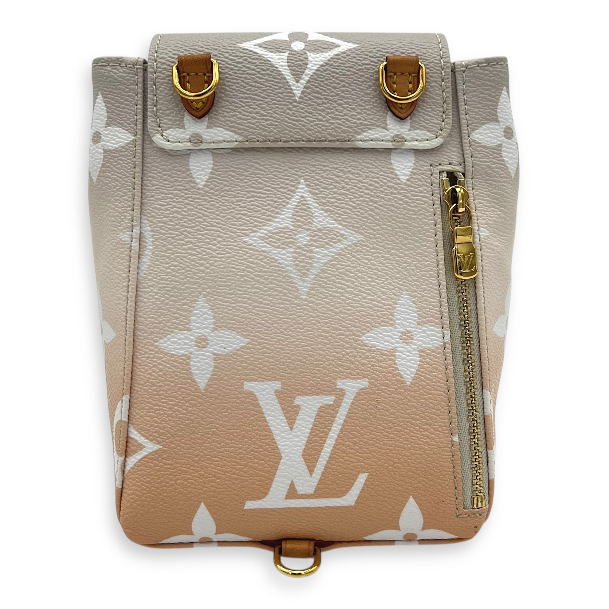 By The Pool Tiny Backpack Multi-colour in Monogram Coated Canvas, Gold hardware