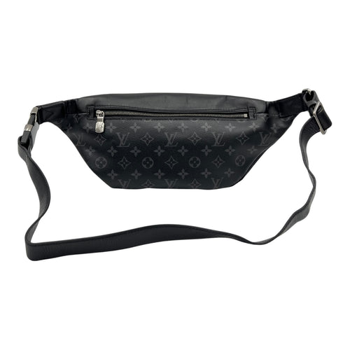 Discovery Bumbag Belt Bag Black in Monogram Coated Canvas, Silver hardware