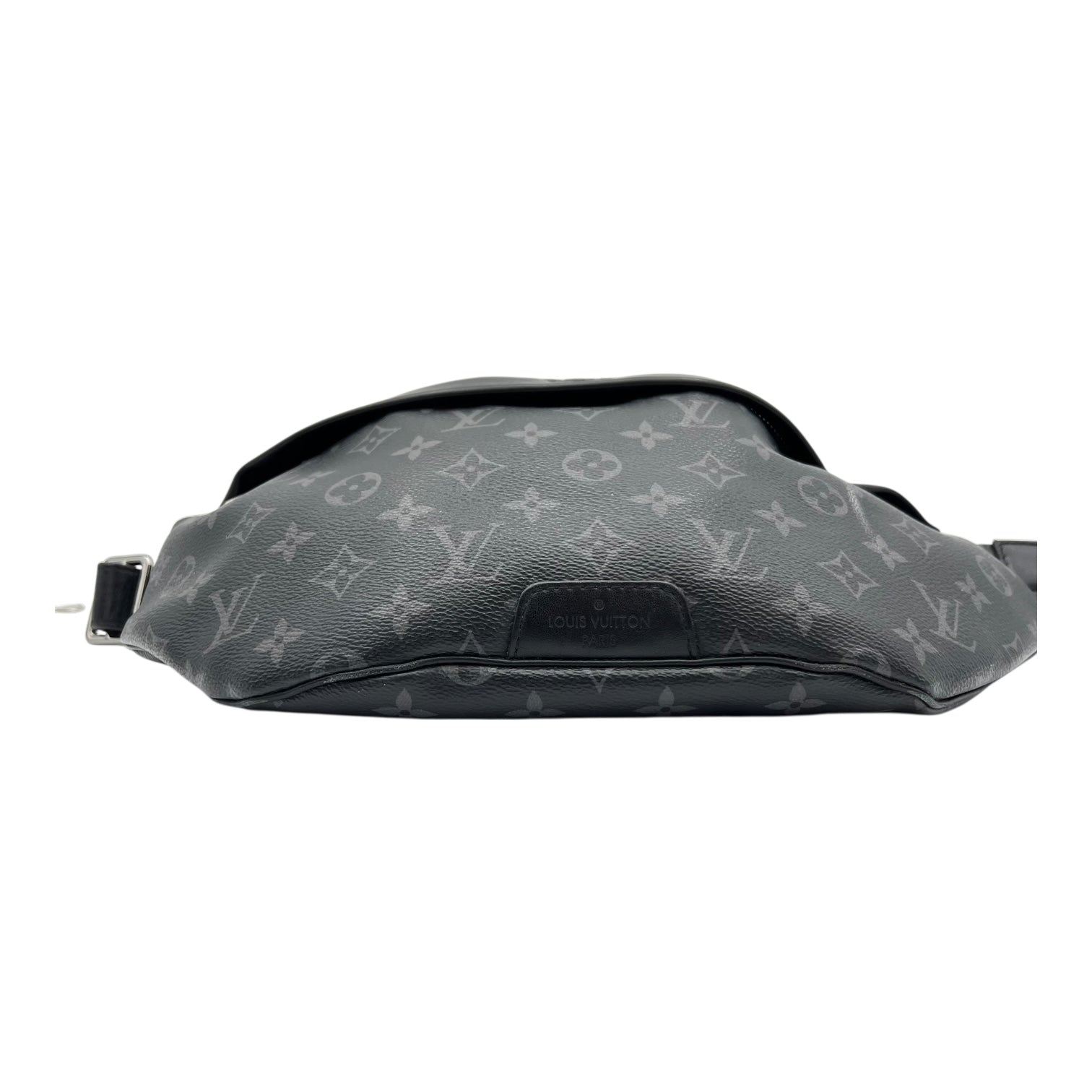 Discovery Bumbag Belt Bag Black in Monogram Coated Canvas, Silver hardware