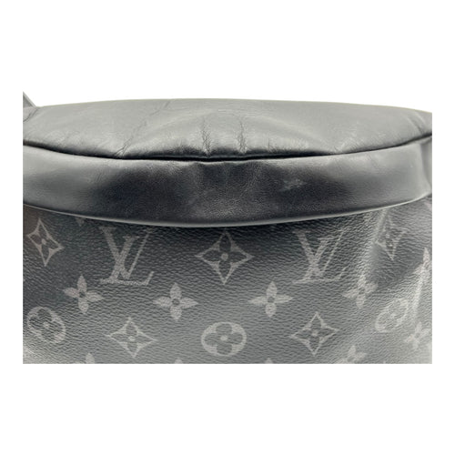 Discovery Bumbag Belt Bag Black in Monogram Coated Canvas, Silver hardware