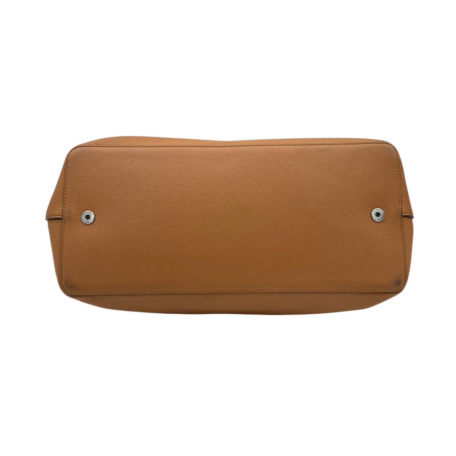 Travel Top Handle Bag Brown in Calfskin, Silver hardware