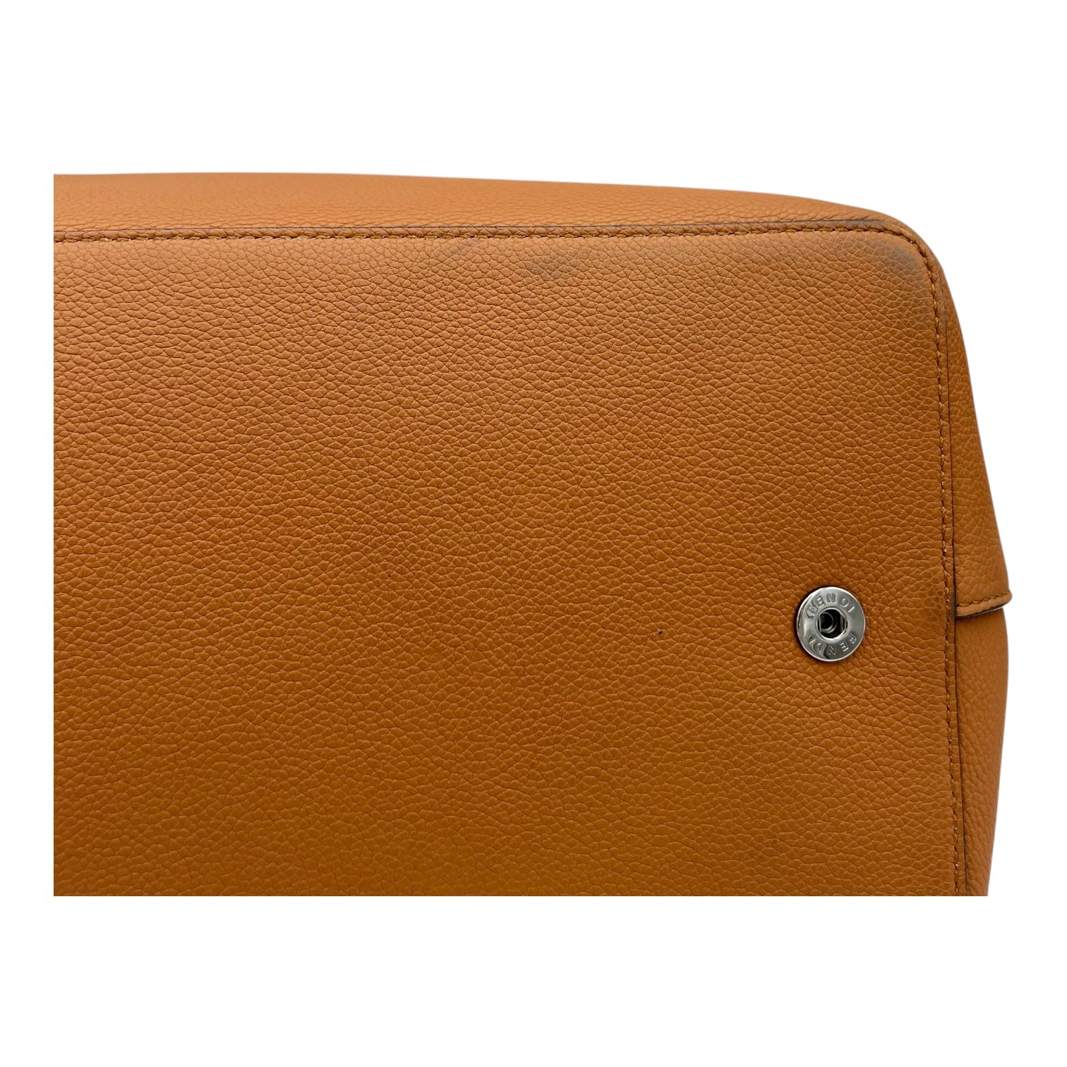 Travel Top Handle Bag Brown in Calfskin, Silver hardware