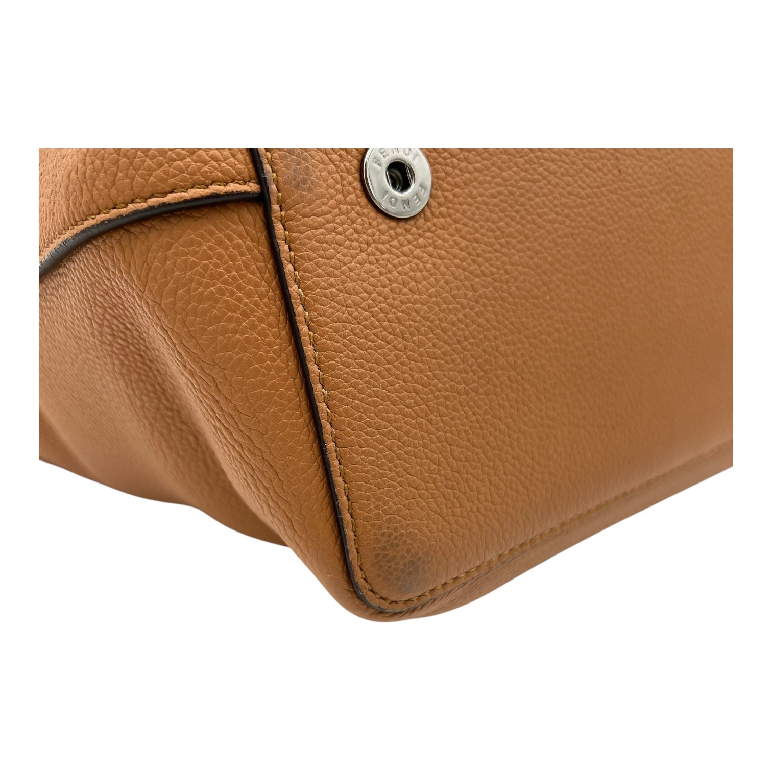 Travel Top Handle Bag Brown in Calfskin, Silver hardware