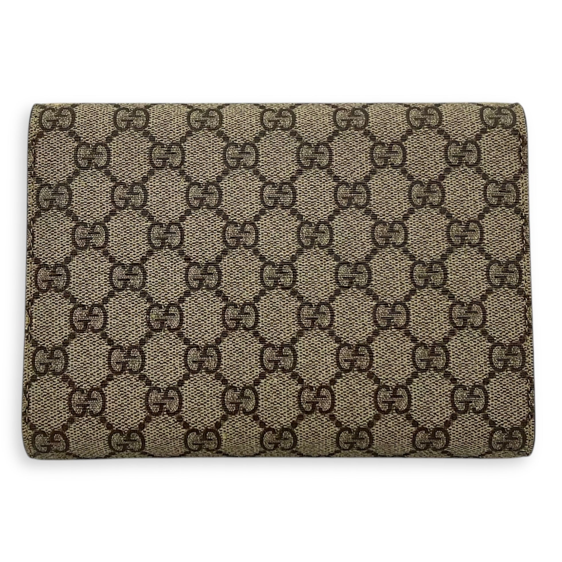 Dionysus Wallet On Chain Grey in Coated Canvas, Silver hardware