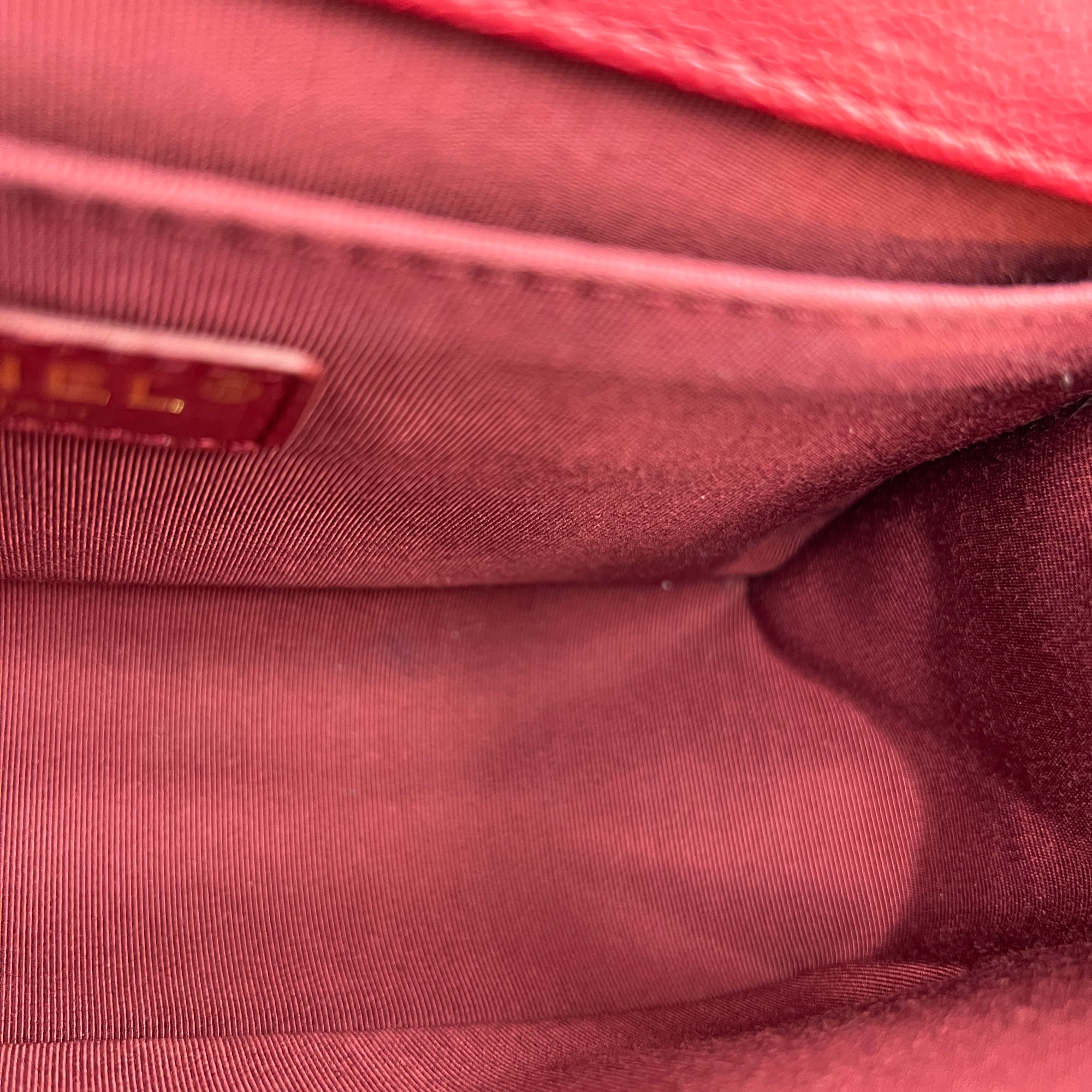 Boy Medium Pink Crossbody Bag in Caviar Leather, Gold hardware