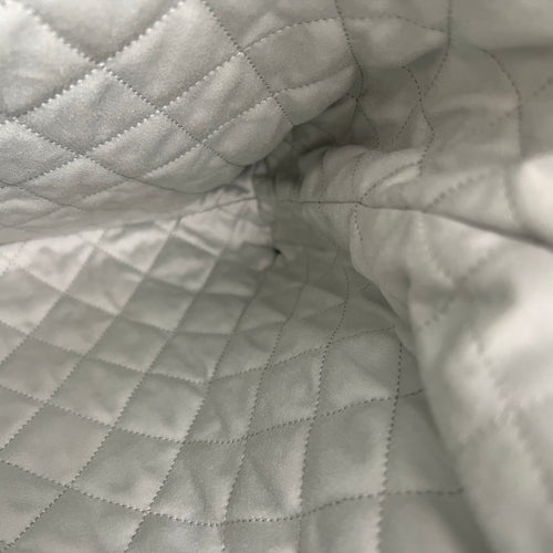 C22 Grey Backpack in Calfskin, Gold hardware