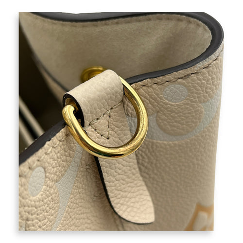 NeoNoe Bucket Bag BB Beige in Empreinte Leather, Gold hardware