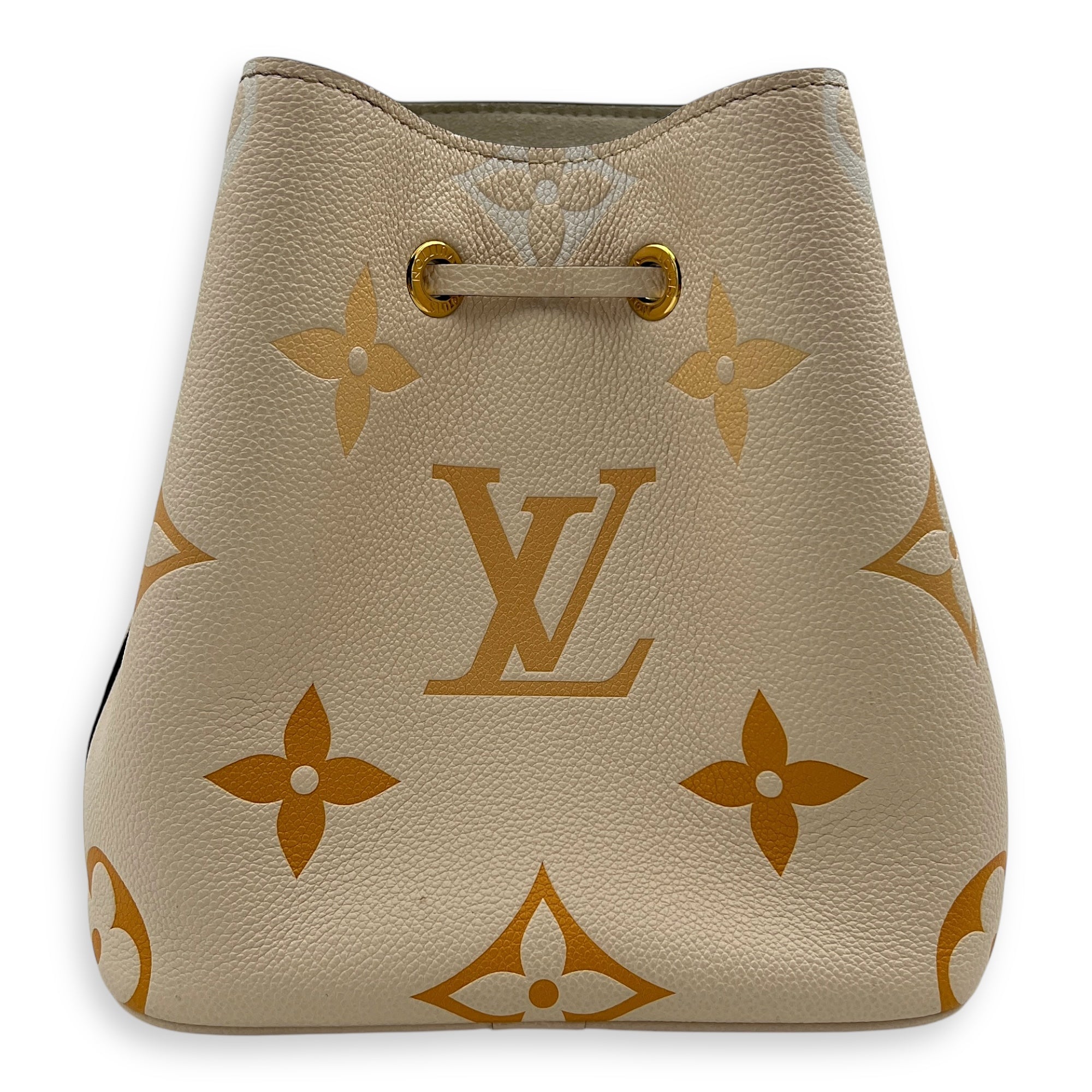 NeoNoe Bucket Bag BB Beige in Empreinte Leather, Gold hardware