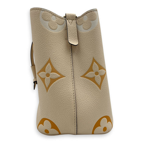 NeoNoe Bucket Bag BB Beige in Empreinte Leather, Gold hardware