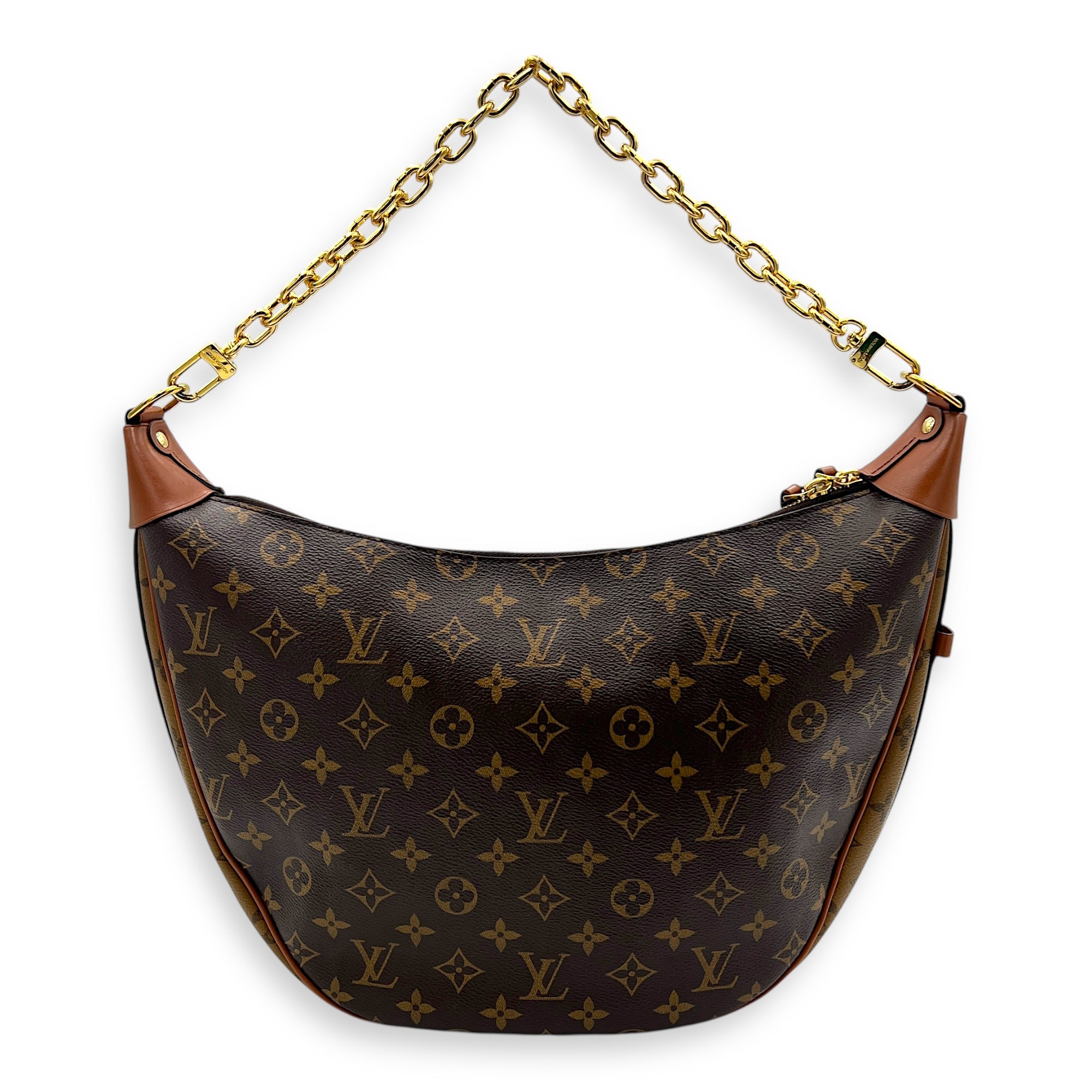 Loop Shoulder Bag Brown in Monogram Empreinte Leather, Gold hardware