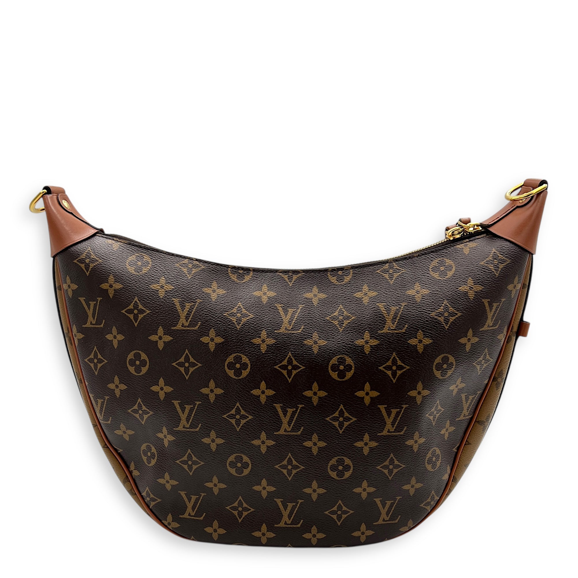 Loop Shoulder Bag Brown in Monogram Empreinte Leather, Gold hardware