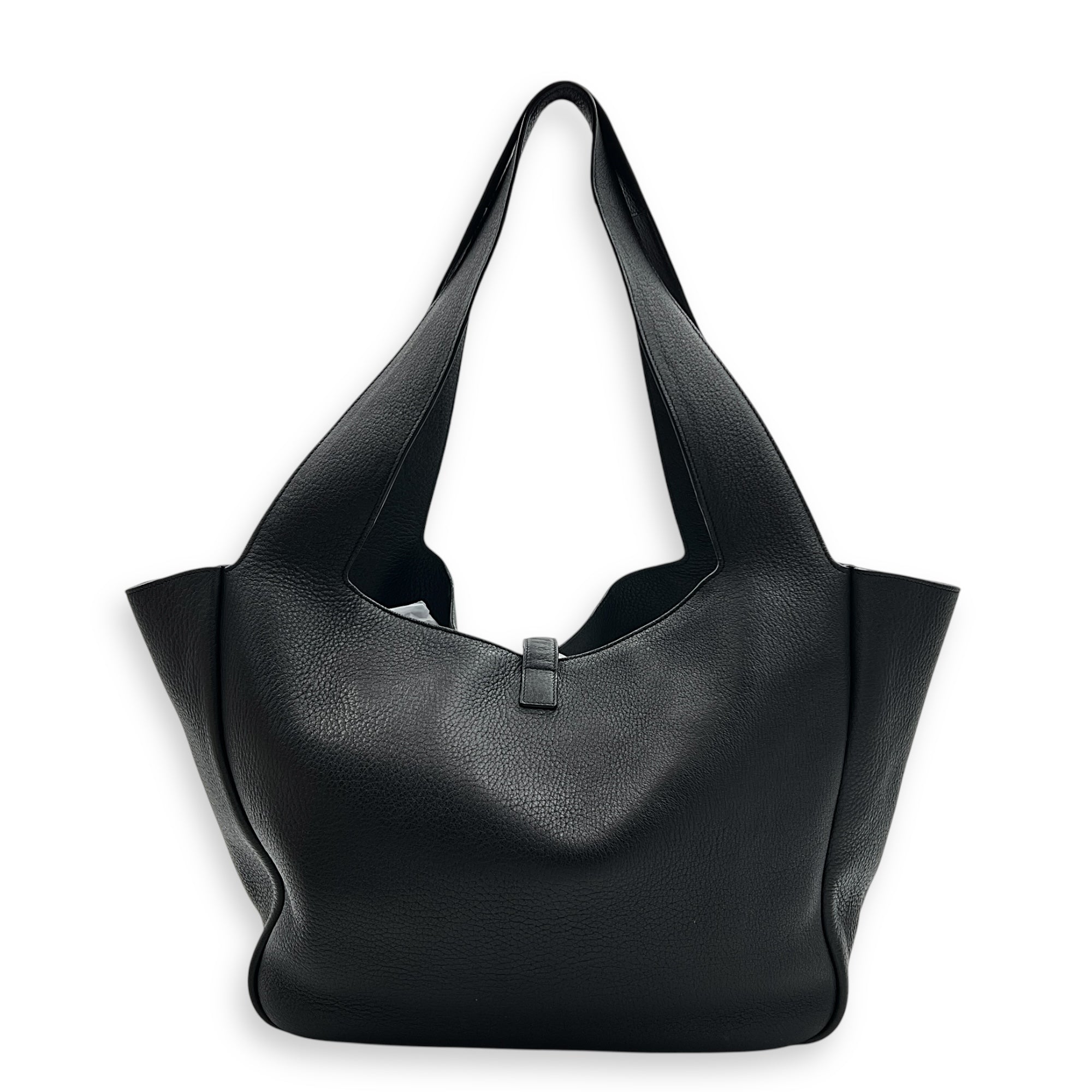 Le 5 A 7 Shoulder Bag Bea Black in Calfskin, Gold hardware