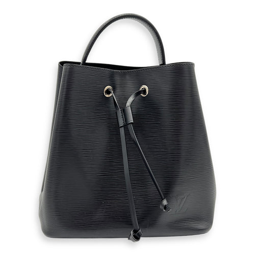 NeoNoe Bucket Bag Black in Epi Leather, Silver hardware