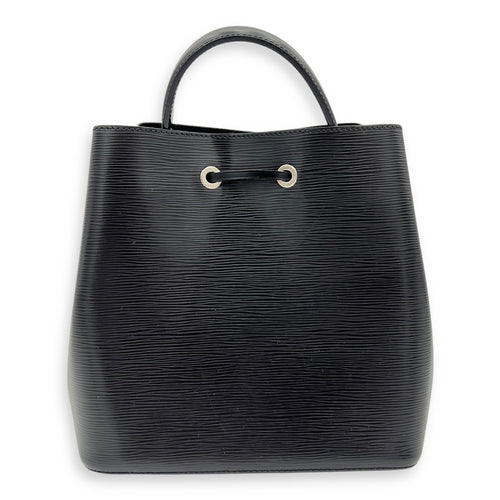 NeoNoe Bucket Bag Black in Epi Leather, Silver hardware
