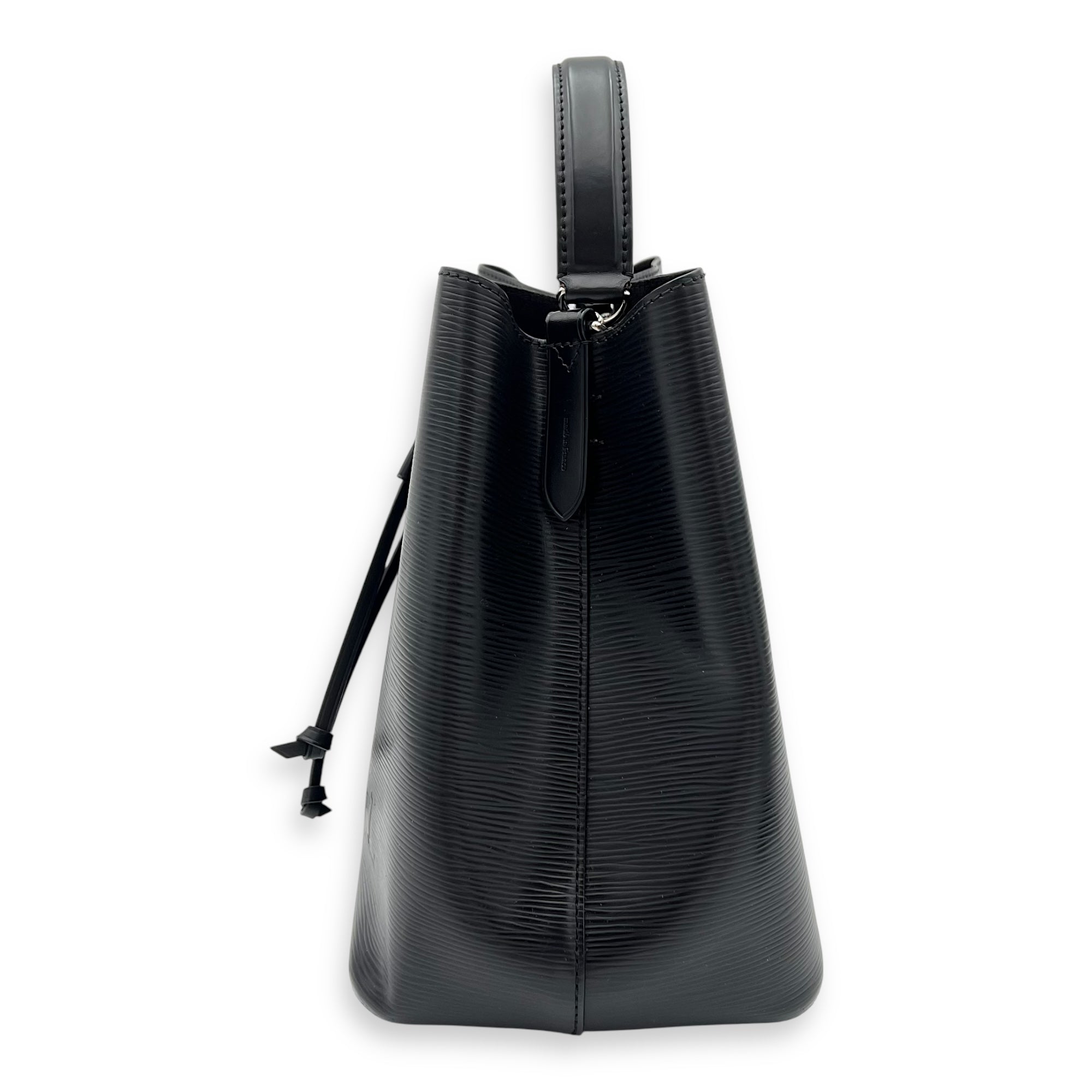 NeoNoe Bucket Bag Black in Epi Leather, Silver hardware