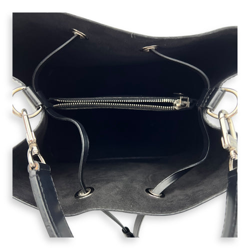 NeoNoe Bucket Bag Black in Epi Leather, Silver hardware