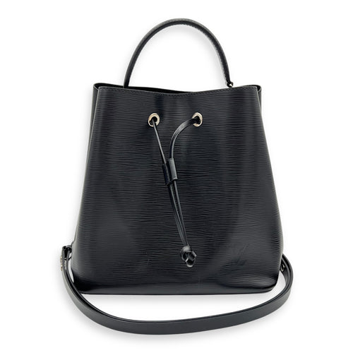 NeoNoe Bucket Bag Black in Epi Leather, Silver hardware