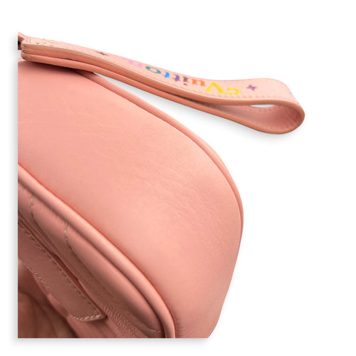 New Wave Love Lock Shoulder Bag Pink in Calfskin, Gold hardware