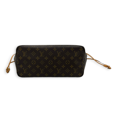 Neverfull Tote Bag MM Brown in Monogram Coated Canvas, Gold hardware