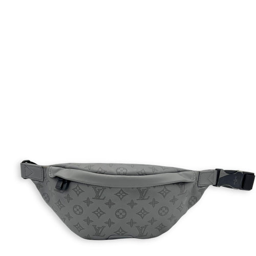BumBag Belt Bag Grey in Monogram Shadow, Black hardware