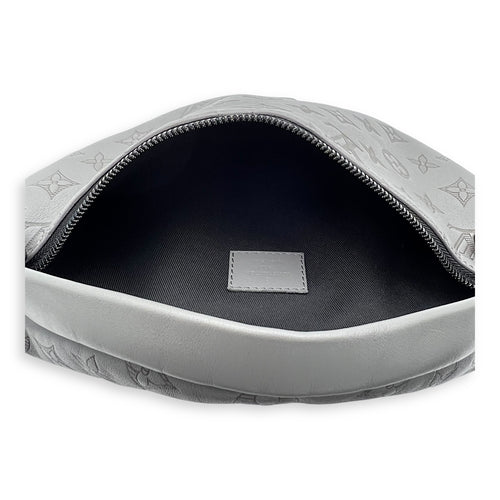 BumBag Belt Bag Grey in Monogram Shadow, Black hardware
