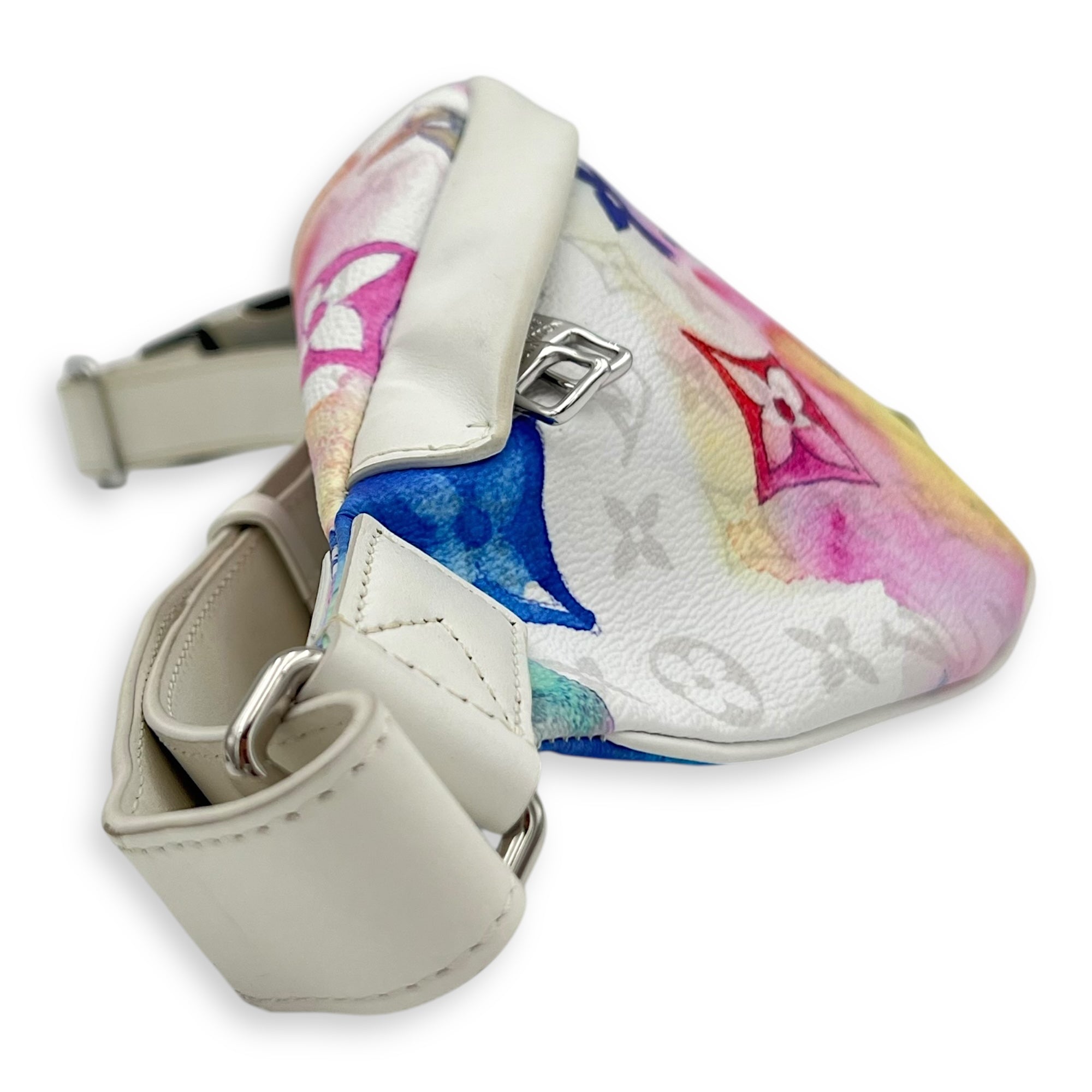 BumBag Belt Bag Monogram Water Colour in Monogram Coated Canvas, Silver hardware