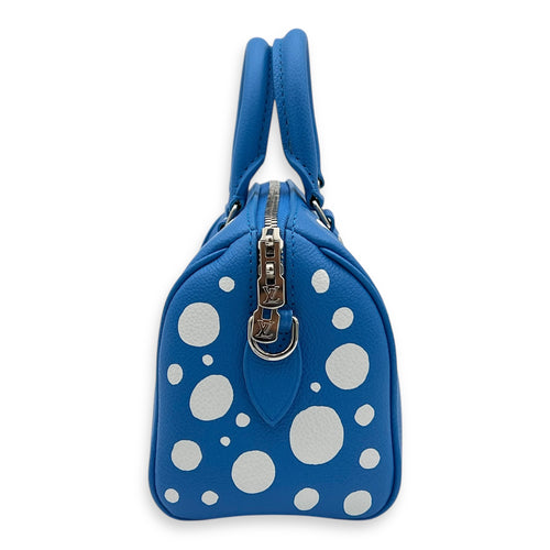 Speedy Bandouliere Top Handle Bag x Yayoi Kusama in Empreinte Leather, Silver hardware